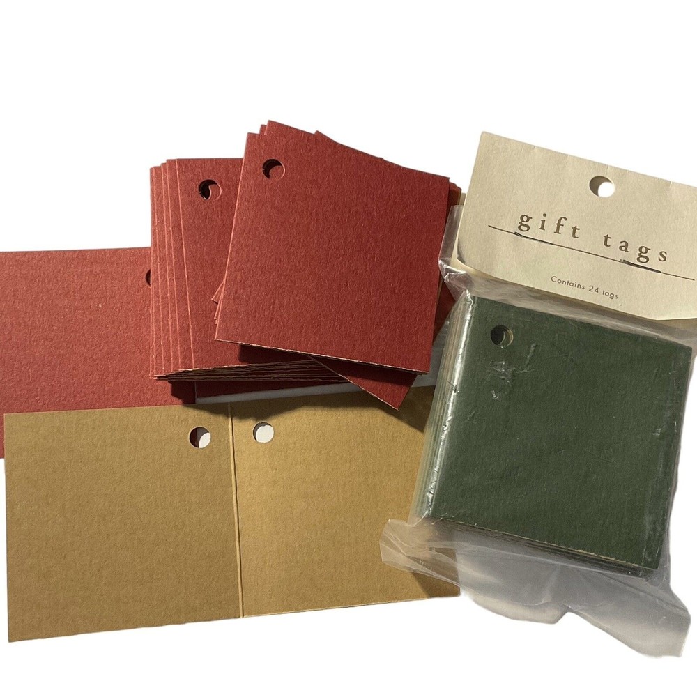 Pier One Imports Red Green Holiday Christmas Gift Tags New